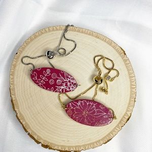 Handmade Oval Adjustable Clay Bracelet | Silver or Gold Option